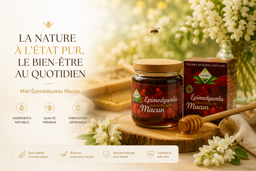 Epimedyumlu Macun 43 g – Miel aux Extraits de Plantes Naturelles